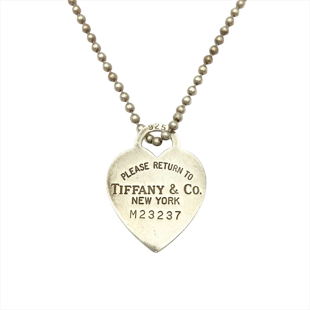 ティファニー Tiffany&Co. リターントゥ ハートタグ ボールチェーン ロング ネックレス SV925 21.8g シルバー レディース【中古】