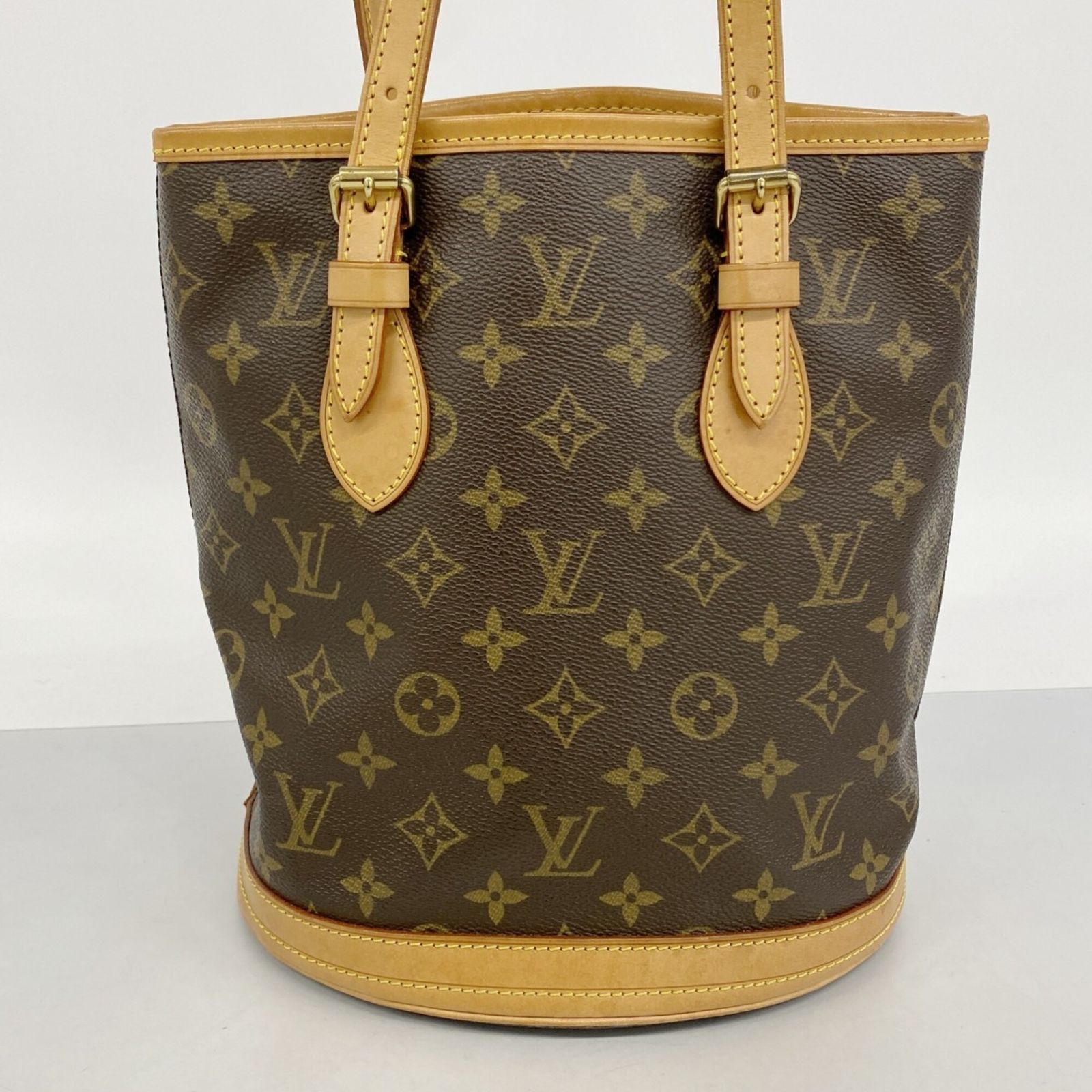 ルイ・ヴィトン(Louis Vuitton) ルイ・ヴィトン トートバッグ モノグラム バケットPM M42238 ブラウンレディース