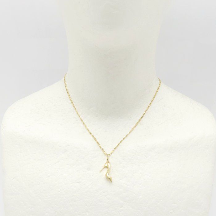 ハイヒールモチーフ ネックレス K18YG イエローゴールド レディース/76454【中古】【FJ】