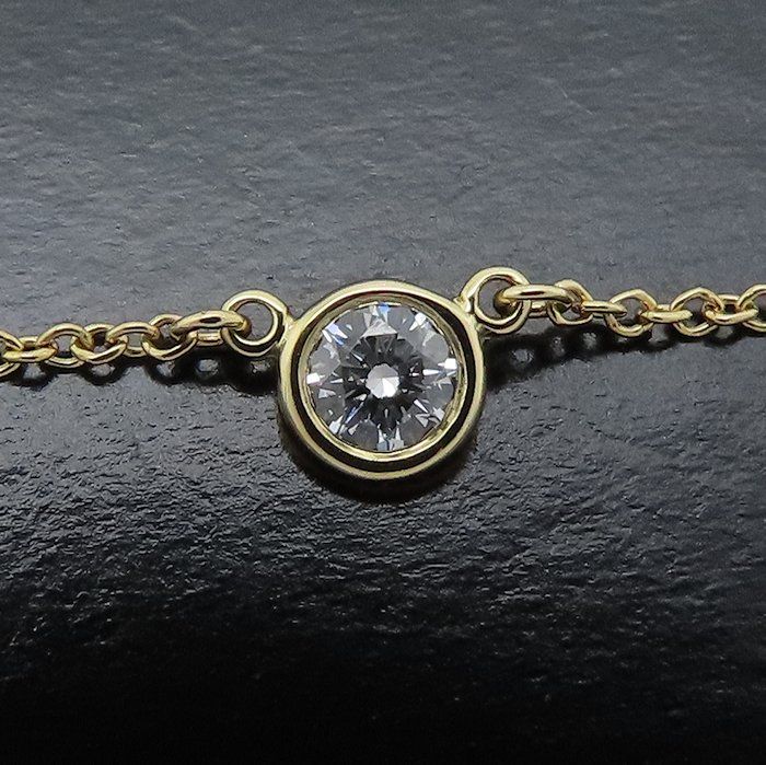 TIFFANY&Co. ティファニー バイザヤード ネックレス 1Pダイヤモンド エルサペレッティ K18YG イエローゴールド レディース/295439【中古】【BJ】 TIFFANY&Co. ティファニー バイザヤード ネックレス 1Pダイヤモンド エルサペレッティ K18YG イエローゴールド レディース/295439【中古】【BJ】
