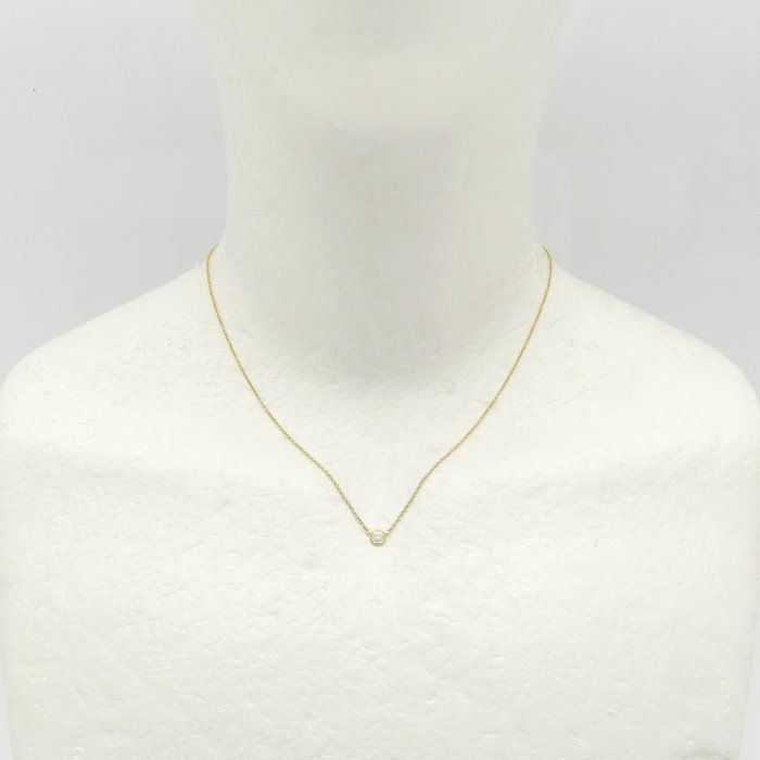 TIFFANY&Co. ティファニー バイザヤード ネックレス 1Pダイヤモンド エルサペレッティ K18YG イエローゴールド レディース/295439【中古】【BJ】 TIFFANY&Co. ティファニー バイザヤード ネックレス 1Pダイヤモンド エルサペレッティ K18YG イエローゴールド レディース/295439【中古】【BJ】
