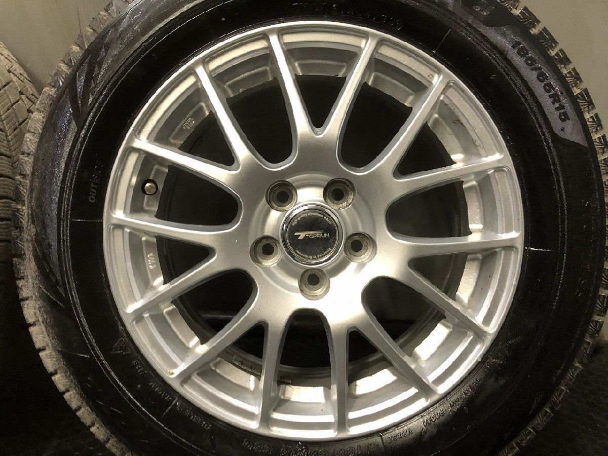 【BS BLIZZAK VRX3 185/65R15】スタッドレス【BS TOPRUN トップラン 15インチ 6J5HPCD100+43】23年製 バリ溝 170シエンタ後期等 (KTL737) 【BS BLIZZAK VRX3 185/65R15】スタッドレス【BS TOPRUN トップラン 15インチ 6J5HPCD100+43】23年製 バリ溝 170シエンタ後期等 (KTL737)
