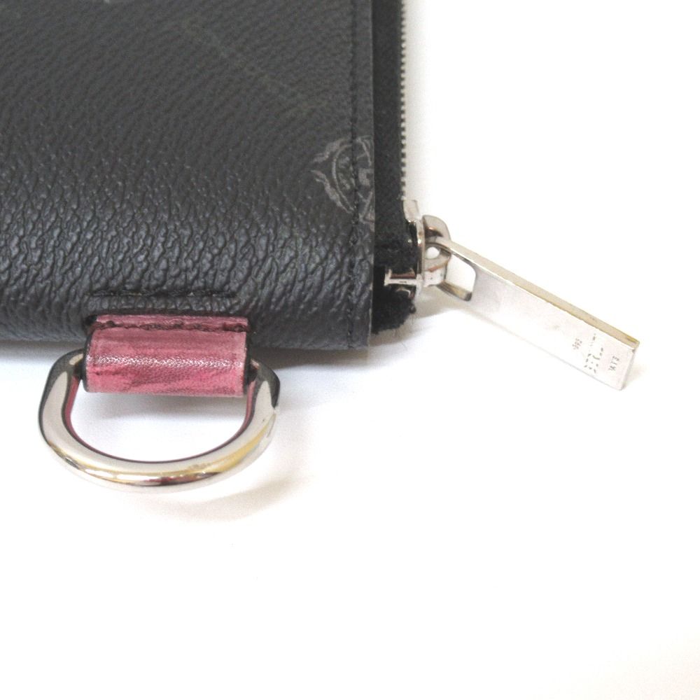 Tj292581 ベルルッティ Berluti クラッチバッグ セカンドバッグ NINO GM ニノGM　ブラック×ピンク 中古