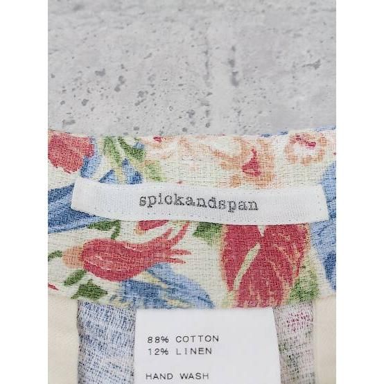 ◇ Spick&Span スピック＆スパン 花柄 ショート パンツ 36 ベージュ マルチ * 【1002796763809】