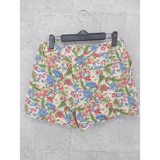 ◇ Spick&Span スピック＆スパン 花柄 ショート パンツ 36 ベージュ マルチ * 【1002796763809】