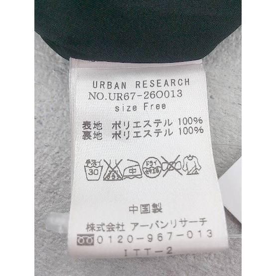 ◇ URBAN RESEARCH アーバンリサーチ 七分袖 膝下丈 ワンピース FREE ブラック レディース 【中古】 【1002796623738】