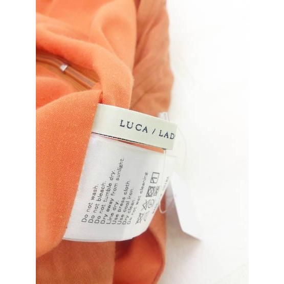 ◇ LUCA / LADY LUCK LUCA サイドジップ ハイウエスト ワイド パンツ オレンジ レディース 【中古】 【1000279518274】