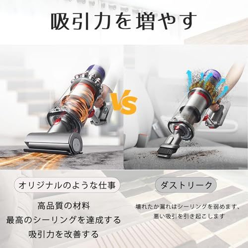 V12クリアビン V12ダストカップ 掃除機互換品 V12 ダストボックス SV18 Digital Slim Fluffy V12 Detect Slim Fluffy (SV20、SV30、SV46) プラスドライバー付き ダストバケット dc2ab1c2