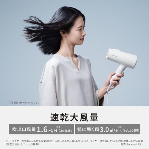 【Panasonic Store Plusモデル】パナソニック ドライヤー イオニティ マイナスイオン 速乾 大風量 EH-NE5M-W ウォームホワイトpms 56d14308 【Panasonic Store Plusモデル】パナソニック ドライヤー イオニティ マイナスイオン 速乾 大風量 EH-NE5M-W ウォームホワイトpms 56d14308