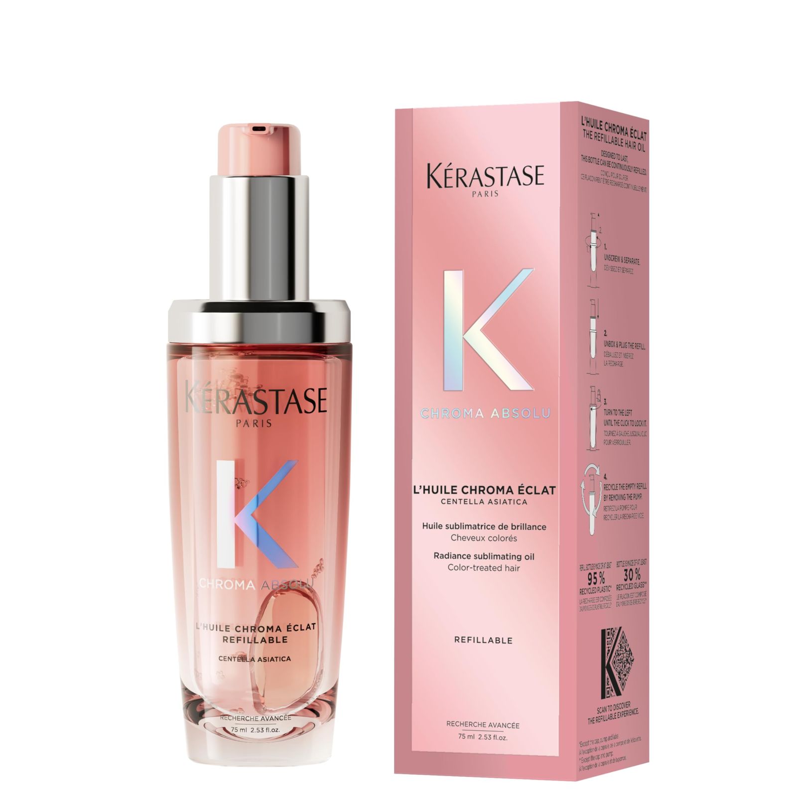 ケラスターゼ ヘアオイル ユイルシカ グロス 75mL ヘアケア カラーケア まとまり髪 UVケア カラー 色持ちpms 9d3128af