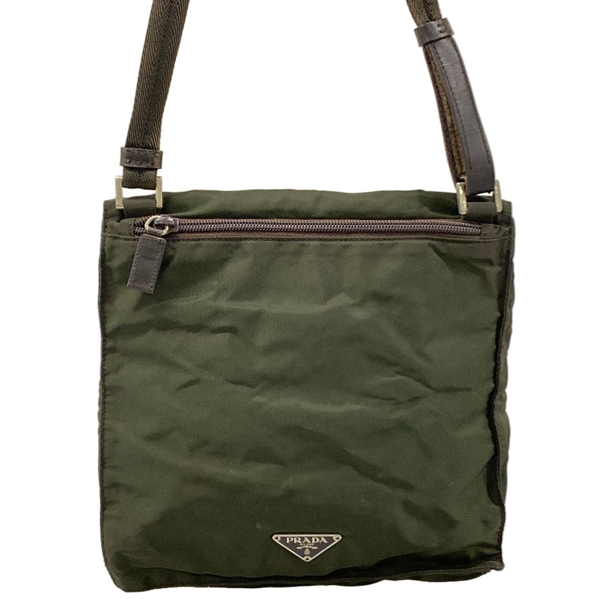 PRADA ダークグリーン ショルダーバッグ
