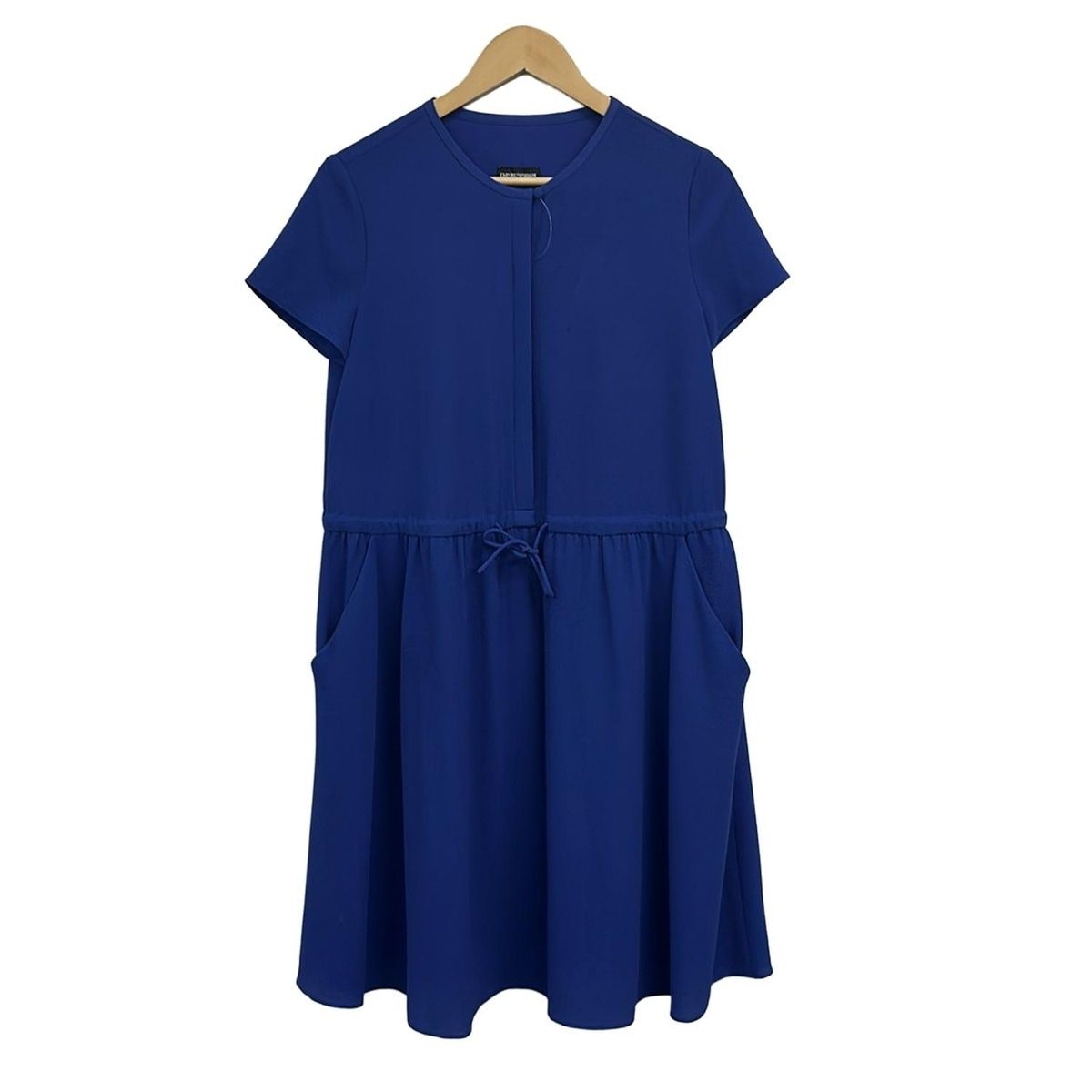 EMPORIOARMANI(エンポリオアルマーニ) ワンピース サイズEU 40 レディース - ブルー 半袖/ロング
