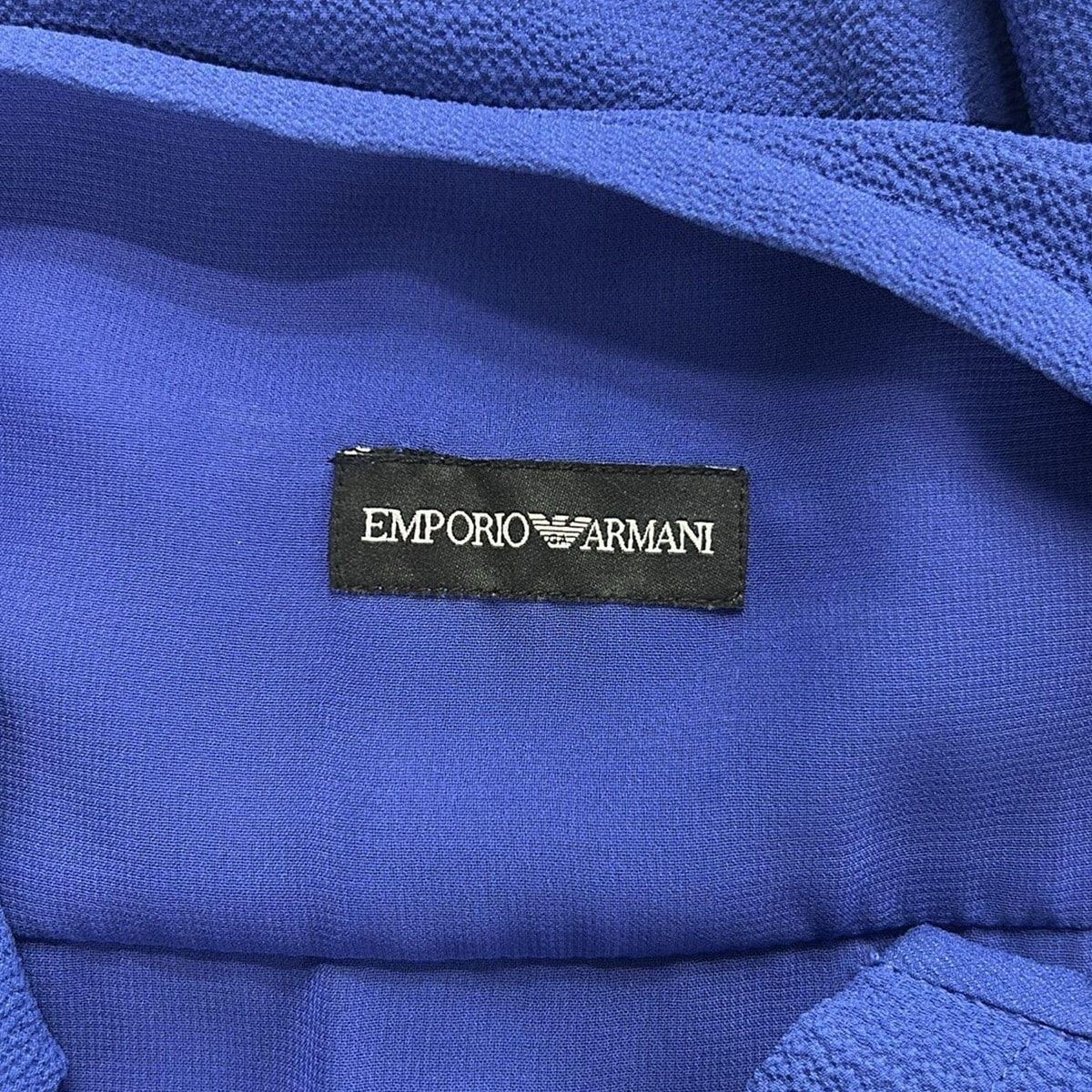 EMPORIOARMANI(エンポリオアルマーニ) ワンピース サイズEU 40 レディース - ブルー 半袖/ロング