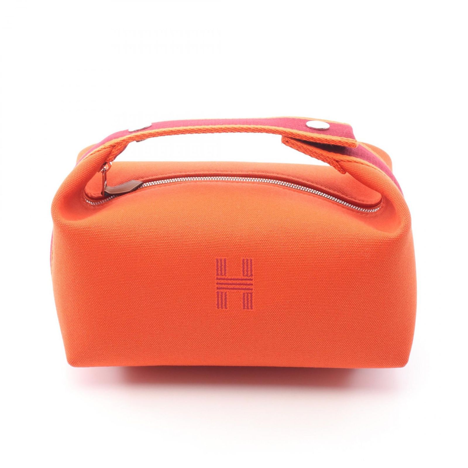 HERMES エルメス ブリッドアブラックPM オランジュ ハンドバッグ