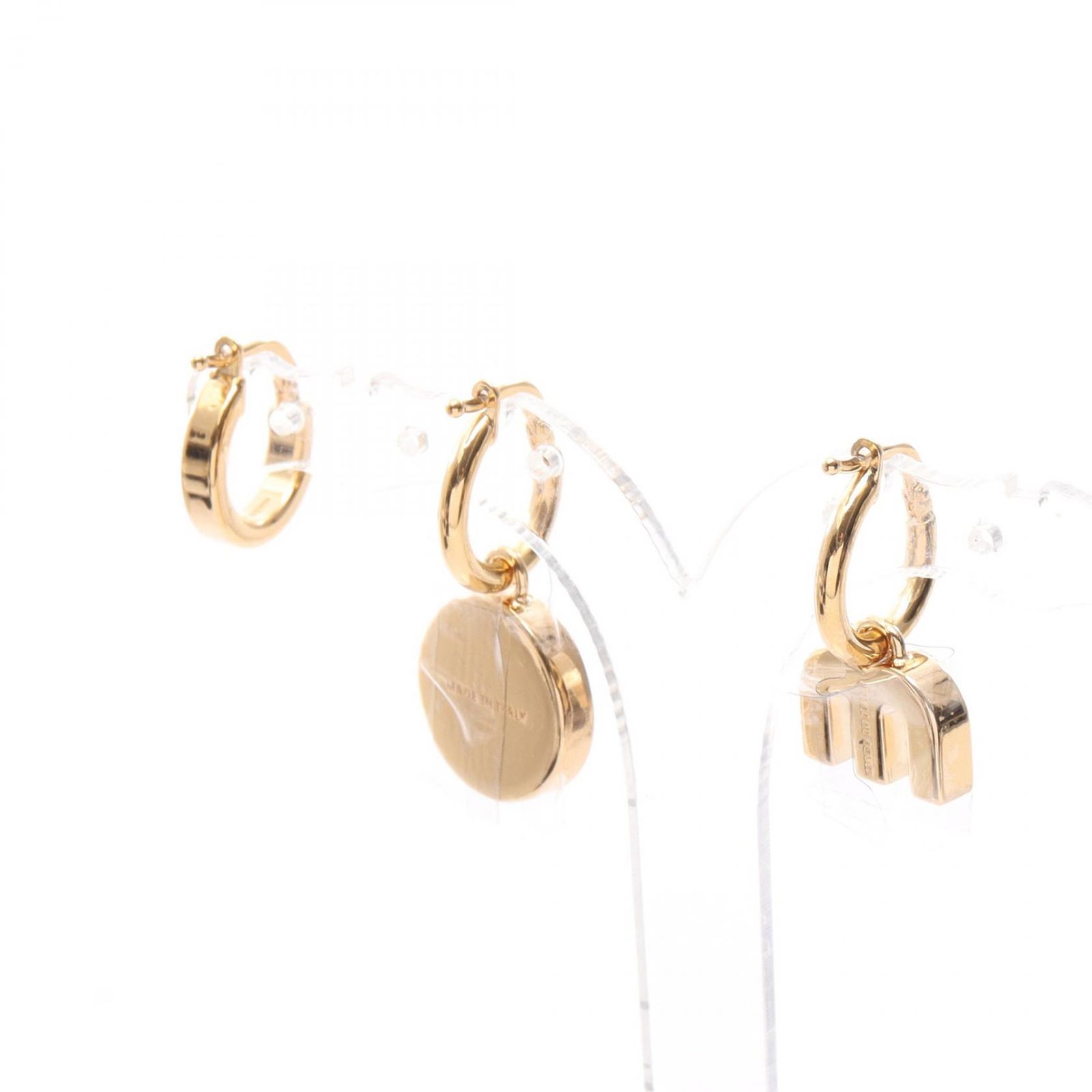 Miu Miu ミュウ ミュウ エナメルメタル 3点セット ピアス Miu Miu ミュウ ミュウ エナメルメタル 3点セット ピアス
