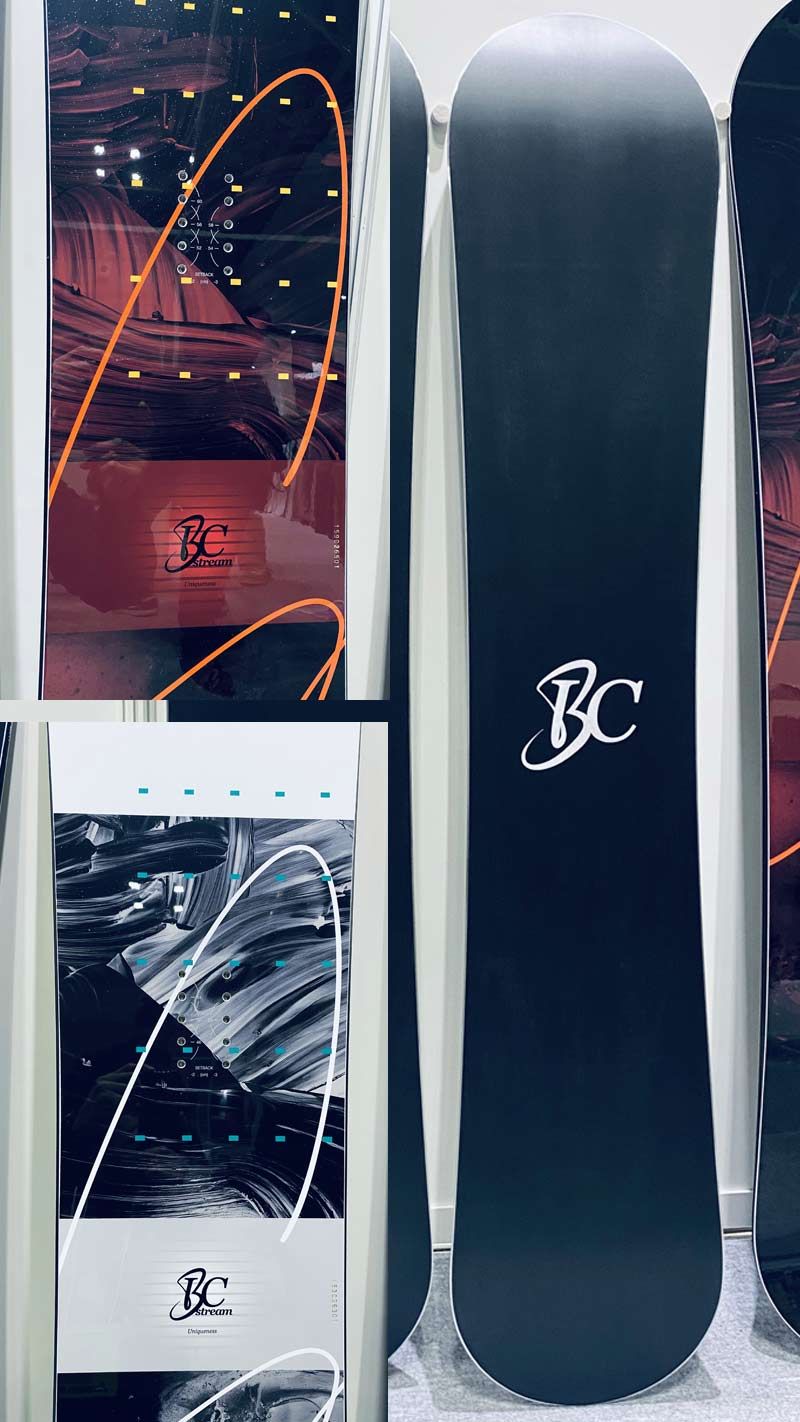25-26 BC-STREAM / ビーシーストリーム S Custom エス カスタム メンズ レディース 国産 ツイン カービング スノーボード 板 2026