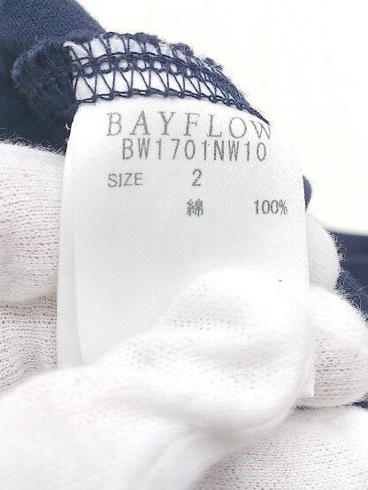 ◇ BAYFLOW ベイフロー 長袖 トップス 2 ネイビー * 【1002797477200】 ◇ BAYFLOW ベイフロー 長袖 トップス 2 ネイビー * 【1002797477200】