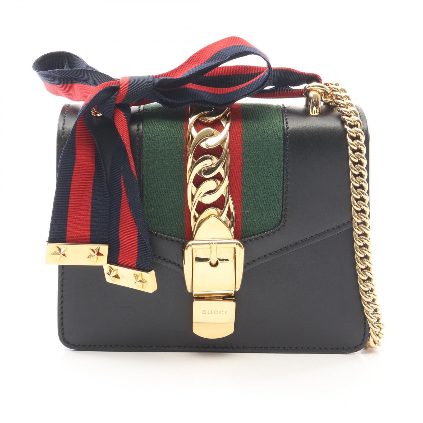 GUCCI グッチ シルヴィ ウェブライン ショルダーバッグ
