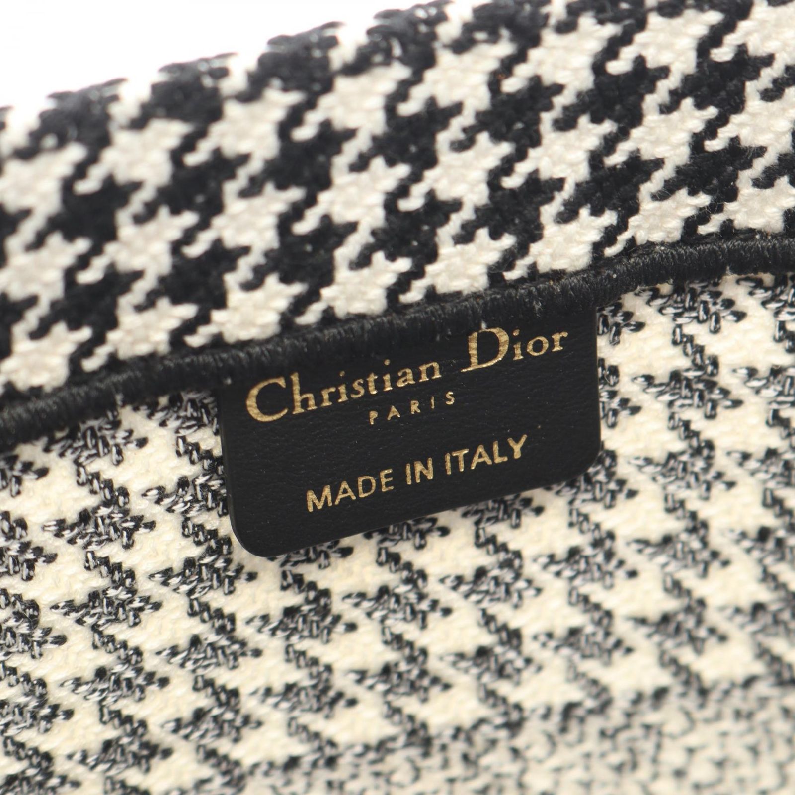 Dior ディオール BOOK TOTE ブックトート ミディアム 千鳥格子 トートバッグ