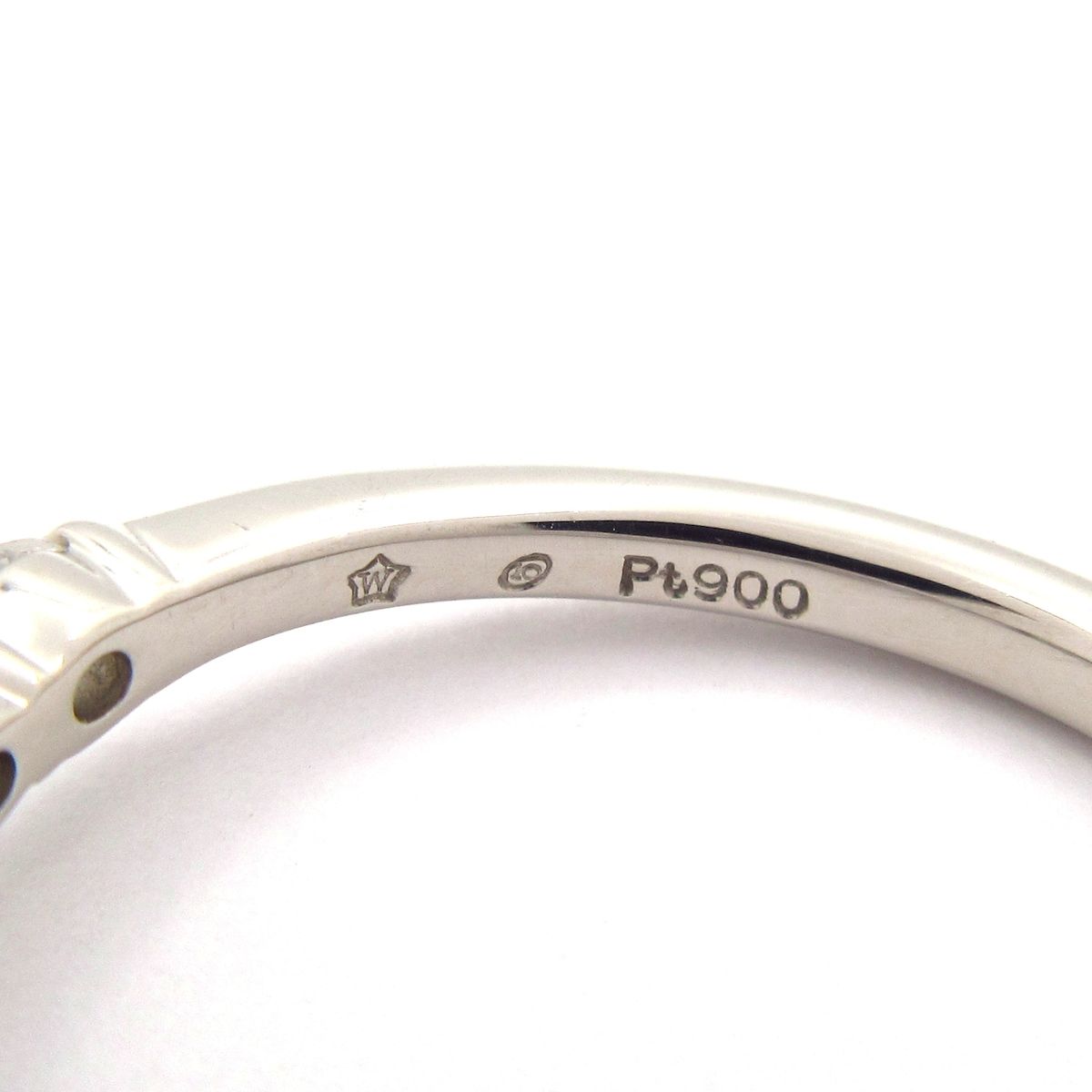 Unbranded(ノーブランド) リング美品 Pt900×ダイヤモンド 総重量:3.1g/0.083刻印/0.30刻印