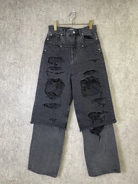 【中古】PRANK PROJECT ﾌﾟﾗﾝｸﾌﾟﾛｼﾞｪｸﾄ ﾀﾞﾌﾞﾙｸﾗｯｼｭﾃﾞﾆﾑﾊﾟﾝﾂ ﾌﾞﾗｯｸ 38 33968603