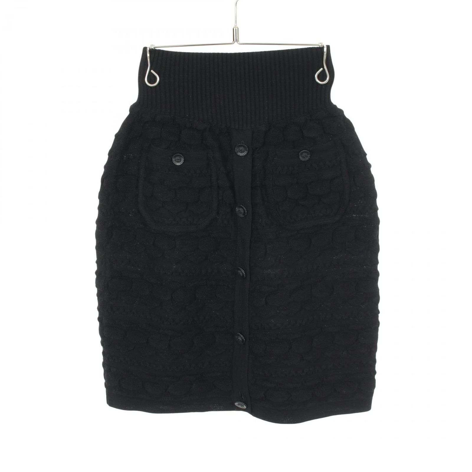 CHANEL シャネル 09A ココマークボタン ニット スカート