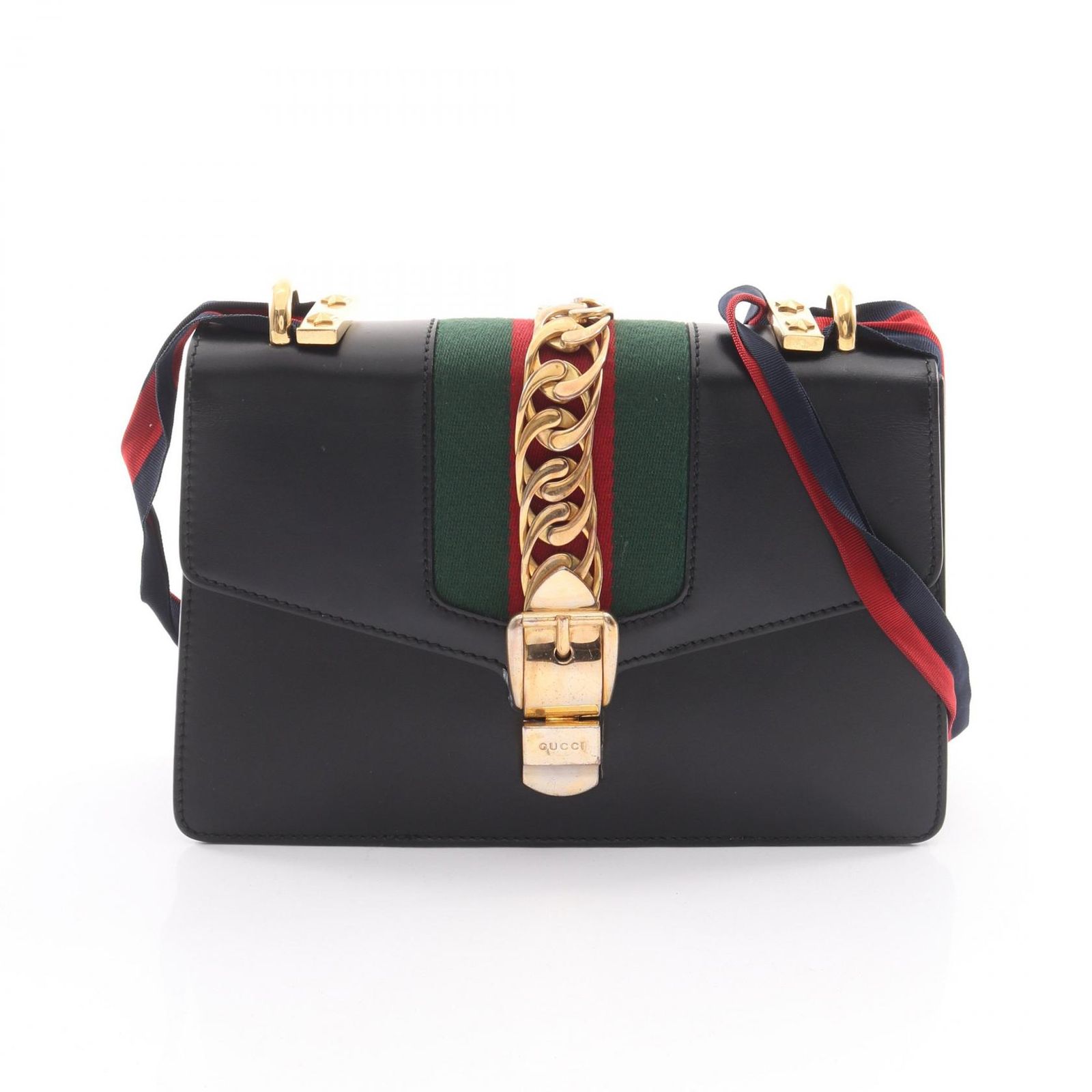GUCCI グッチ シルヴィ スモール ウェブライン ショルダーバッグ