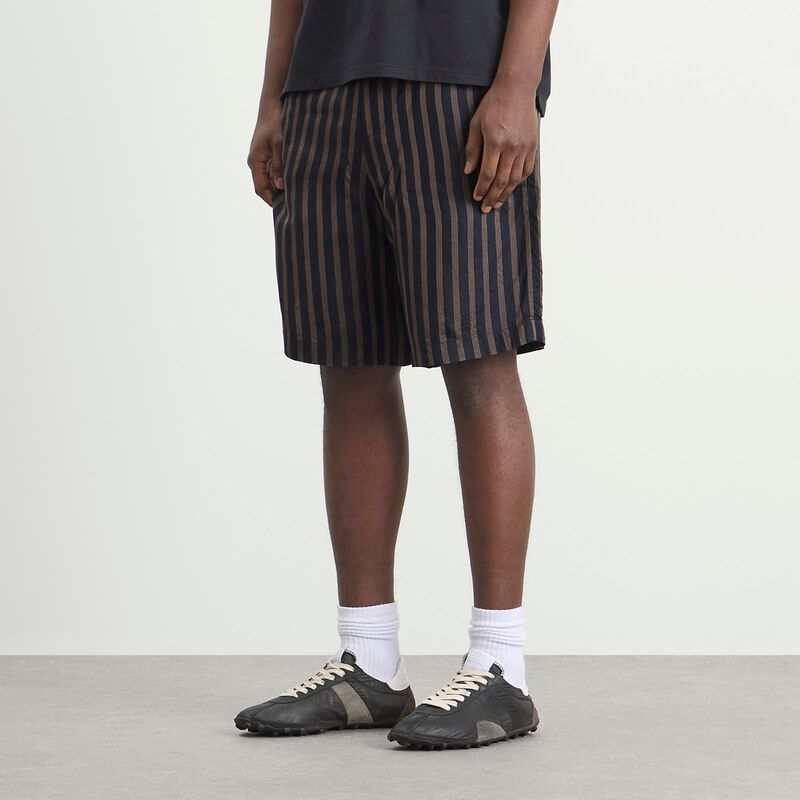 ドリス・ヴァン・ノッテン メンズ ボトムス ハーフパンツ・ショーツ ショートパンツ Dries Vanoten Stripe Cupro Shorts Navy ネイビー ドリス・ヴァン・ノッテン メンズ ボトムス ハーフパンツ・ショーツ ショートパンツ Dries Vanoten Stripe Cupro Shorts Navy ネイビー