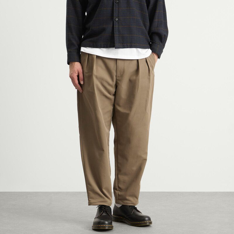 ダブルタップス メンズ ボトムス カジュアルパンツ WTAPS Two Tuck Trousers Beige ベージュ