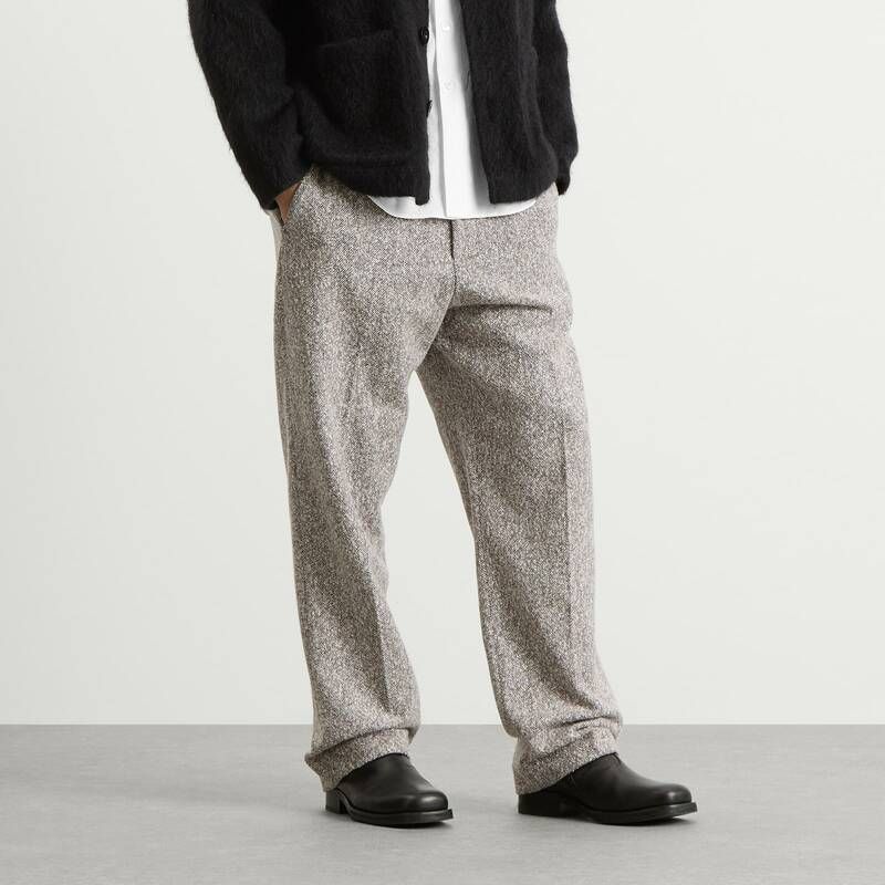 NN07 メンズ ボトムス カジュアルパンツ NN07 Paw Herringbone Weave Trousers Dusky Port