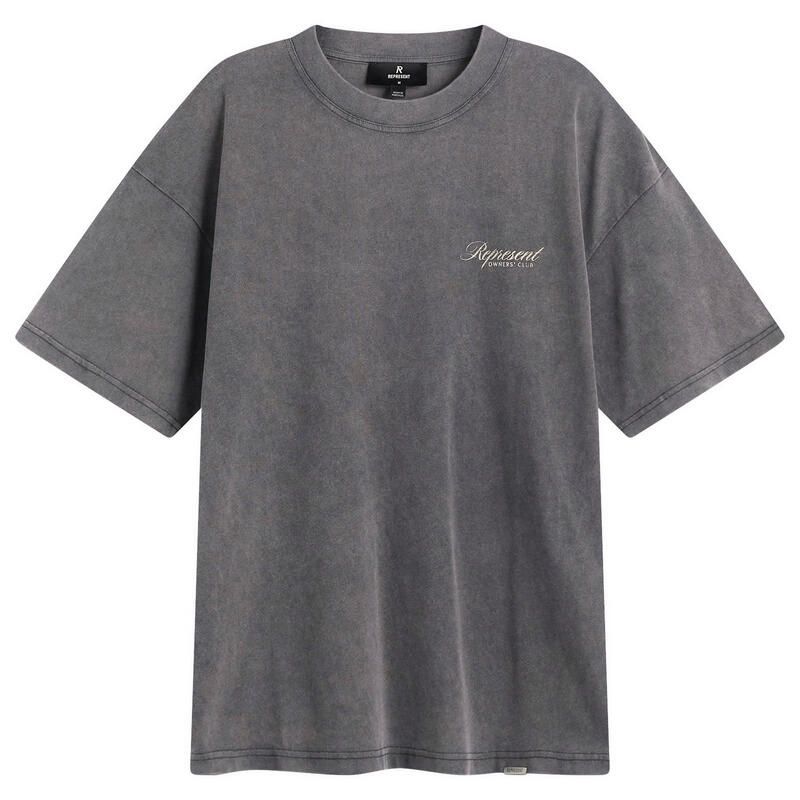 リプレゼント メンズ トップス Tシャツ Represent Owners Club ScriptShirt Vintage Grey グレー