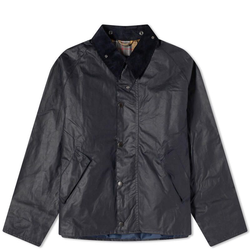 バブアー メンズ アウター ジャケット・ブルゾン Barbour Transport Wax Jacket Navy ネイビー