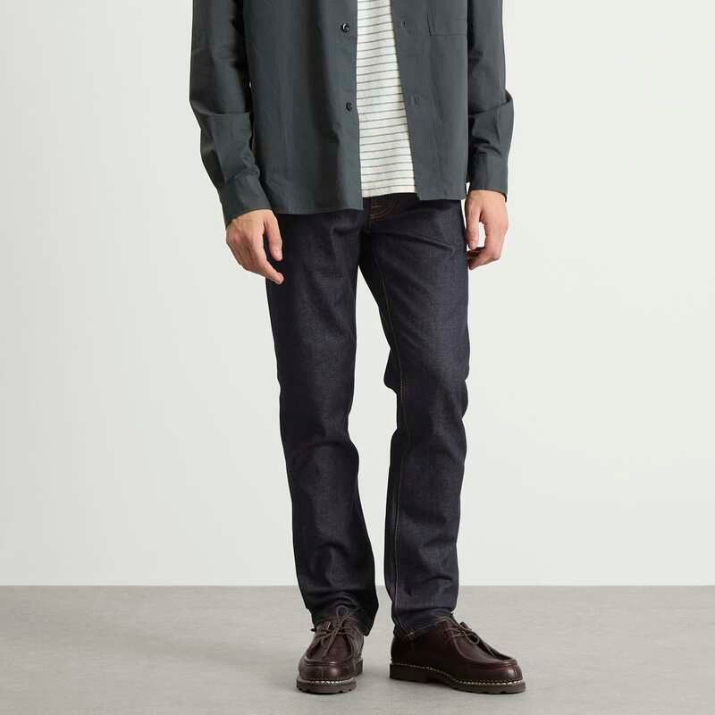ヌーディージーンズ メンズ ボトムス デニムパンツ ストレート Nudie Jeans Co Solid Ollie Straight Leg Jeans Dry Sunburns