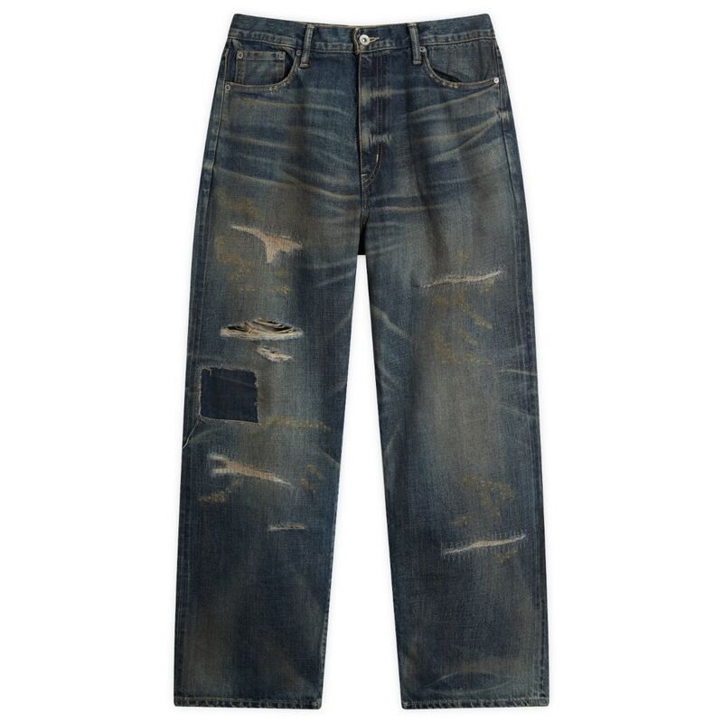ネイバーフッド メンズ ボトムス デニムパンツ ストレート ジーンズ Neighborhood Straight Leg Savage Selvedge Denim Jeans Indigo インディゴ