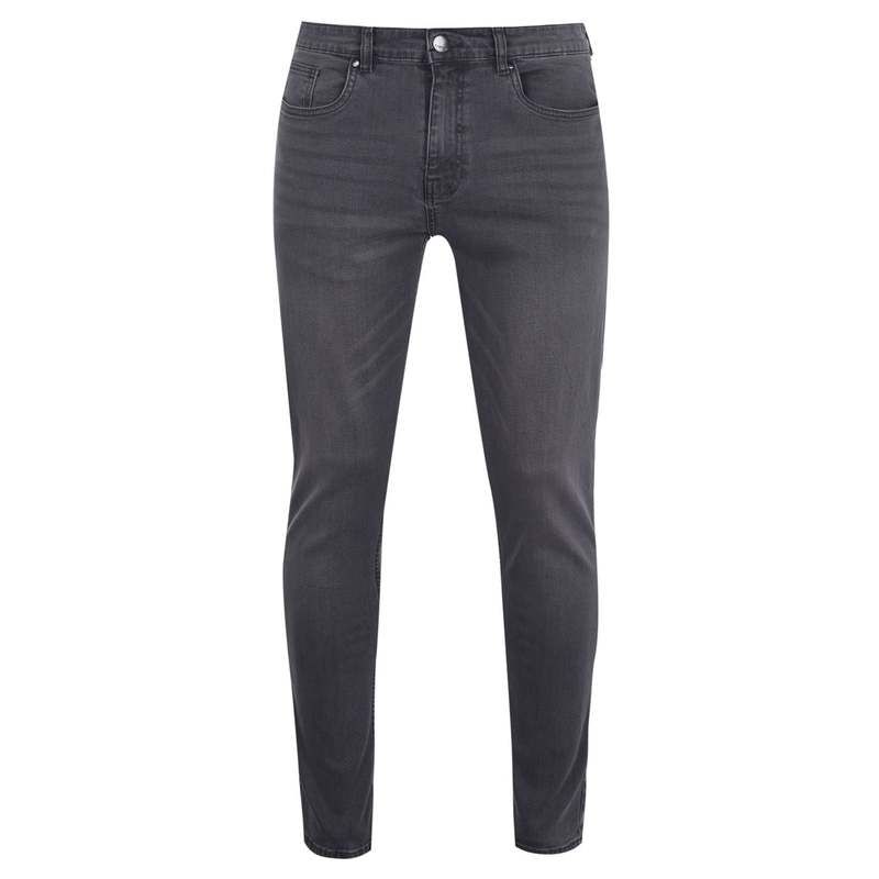 ファイヤートラップ メンズ ボトムス デニムパンツ ジーンズ Firetrap Skinny Mens Jeans Charcoal チャコール