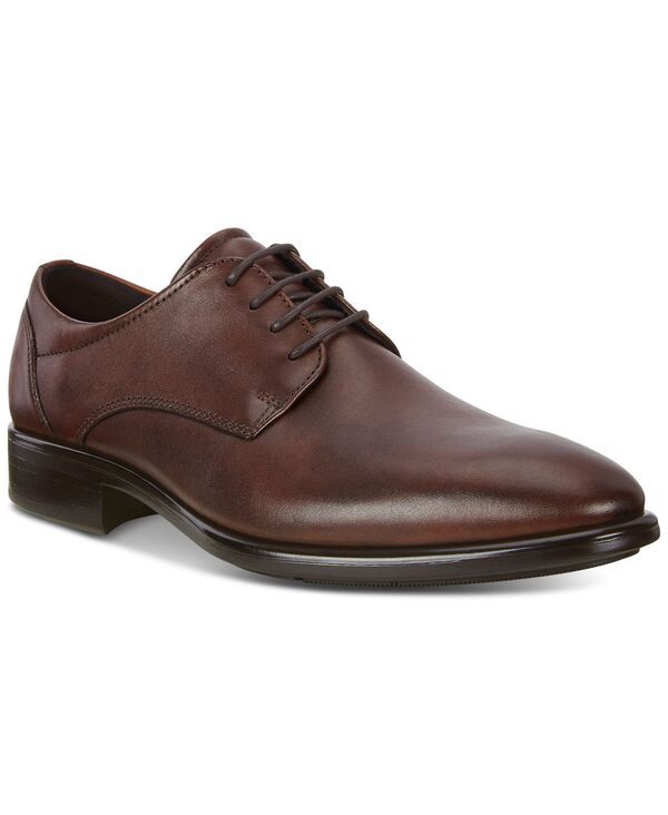 エコー メンズ シューズ オックスフォード ダービー Ecco Mens Citytray Derby Shoe Cognac