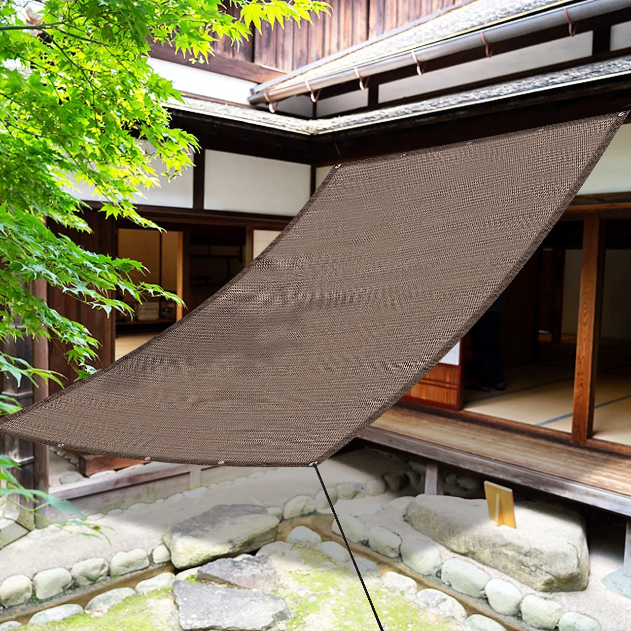 日よけ シェード ベランダ 目隠し 200×300cm オーニング サンシェード プライバシー UVカット クールシェード 目隠しシート 日除けシート 遮熱 断熱 ベランダ/ガーデン/窓 庭用 耐久性高い 通気性 取付簡単