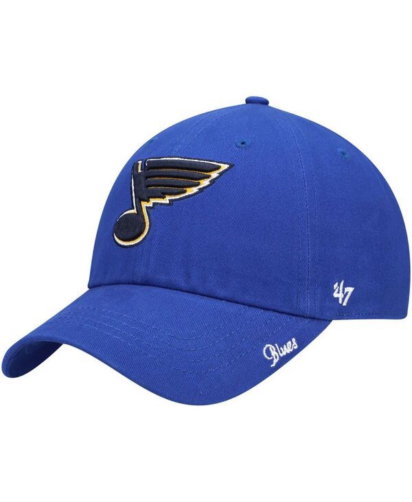 47 ブランド レディース アクセサリー 帽子 47 Brand Womens Blue St Louis Blues Teamiata Clean Up Adjustable Hat Blue ブルー