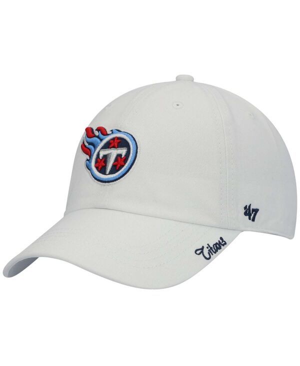 47 ブランド レディース アクセサリー 帽子 47 Brand Womens Whitennessee Titans Teamiata Clean Up Adjustable Hat White ホワイト