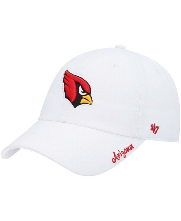 47 ブランド レディース アクセサリー 帽子 ロゴ 47 Brand Womens White Arizona Cardinals Miata Clean Up Logo Adjustable Hat White ホワイト