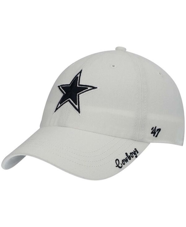 47 ブランド レディース アクセサリー 帽子 47 Brand Womens White Dallas Cowboys Miata Clean Up Adjustable Hat White ホワイト