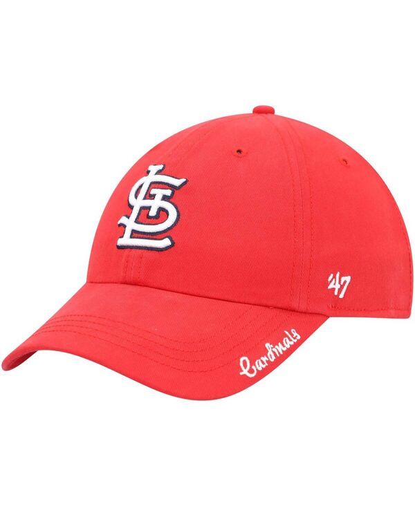 47 ブランド レディース アクセサリー 帽子 47 Brand Womens Red St Louis Cardinals Miata CleanUp Adjustable Hat Red レッド