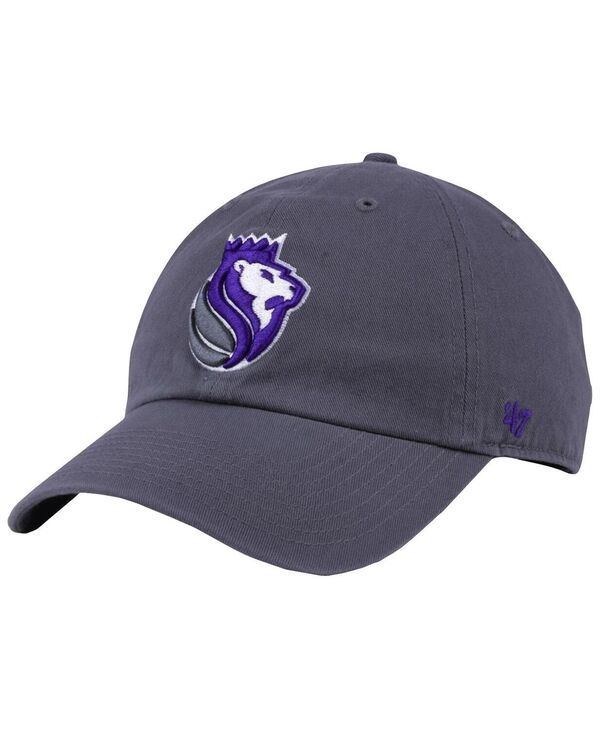 47 ブランド メンズ アクセサリー 帽子 ロゴ 47 Brand Mens Gray Sacramento Kings Team Logo Clean Up Adjustable Hat Gray グレー