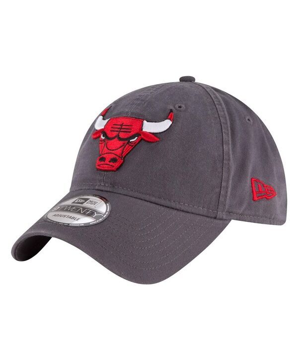 ニューエラ メンズ アクセサリー 帽子 New Era Mens Charcoal Chicago Bulls Team 20 9TWENTY Adjustable Hat Charcoal チャコール