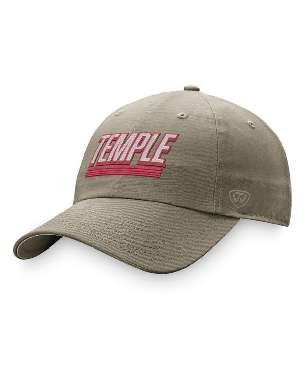 トップオブザワールド メンズ アクセサリー 帽子 Top of the World Mens Khaki Temple Owls Slice Adjustable Hat Khaki カーキ