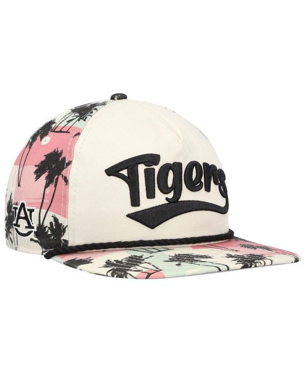ニューエラ メンズ アクセサリー 帽子 New Era Mens Cream Auburn Tigers High Tide Golfer Snapback Hat Cream クリーム