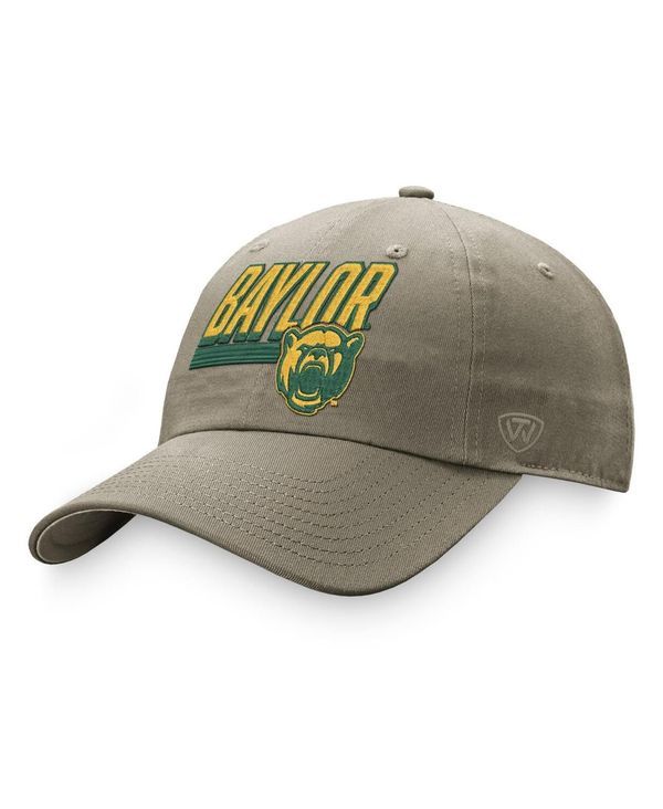 トップオブザワールド メンズ アクセサリー 帽子 Top of the World Mens Khaki Baylor Bears Slice Adjustable Hat Khaki カーキ