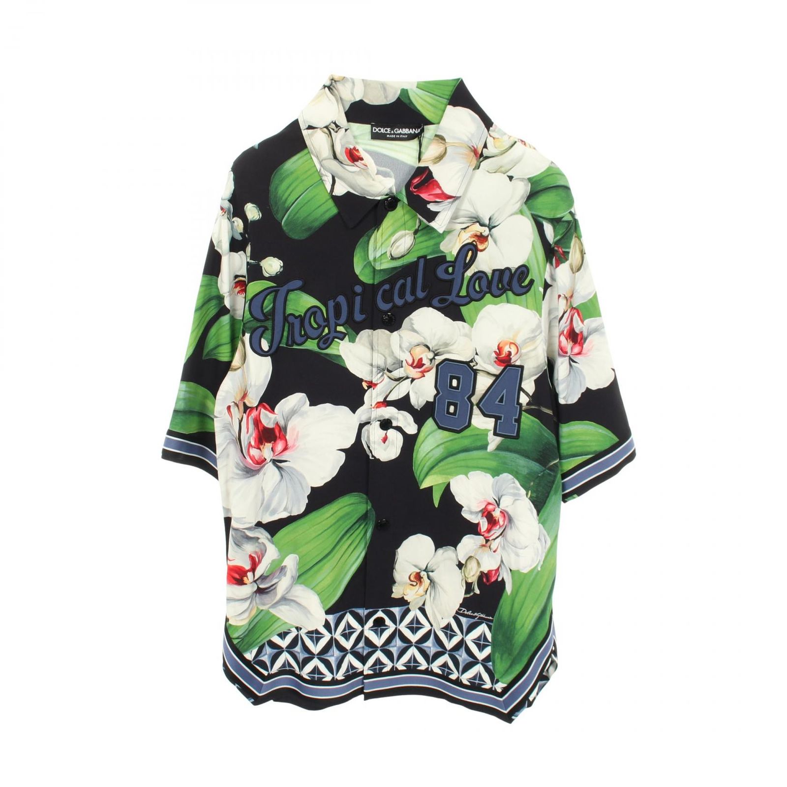 DOLCE & GABBANA ドルチェアンドガッバーナ トロピカルプリント 花柄 半袖 その他トップス