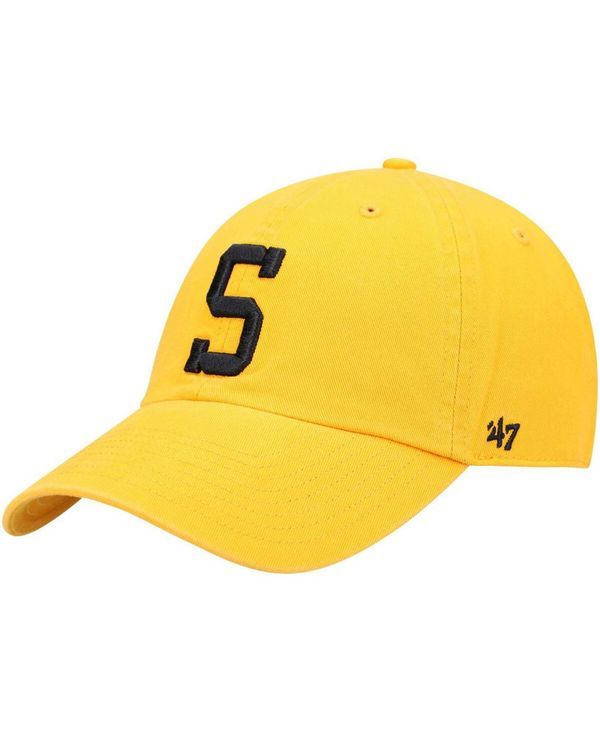 47 ブランド メンズ アクセサリー 帽子 Tシャツ 47 Brand Mens Gold Pittsburgh Steelers Clean Up Alternate Adjustable Hat GoldTone ゴールド