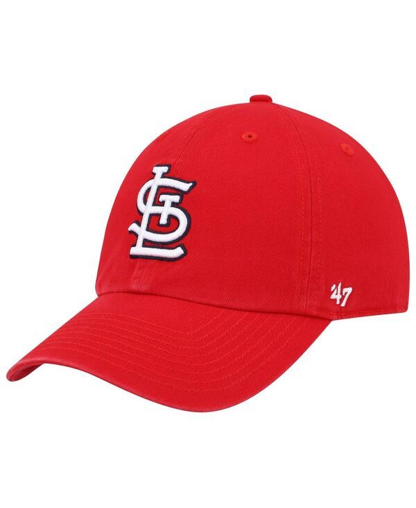 47 ブランド メンズ アクセサリー 帽子 47 Brand Mens Red St Louis Cardinals Clean Up Adjustable Hat Red レッド